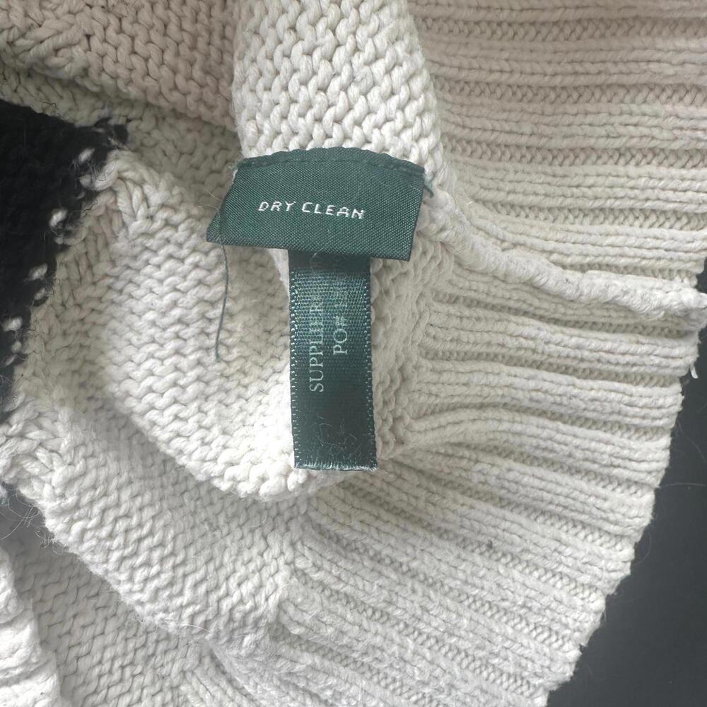 Lauren Jeans Co. Ralph Lauren Women Turtleneck cotton Blend Boho Knit Sweater-S - Picture 6 of 9